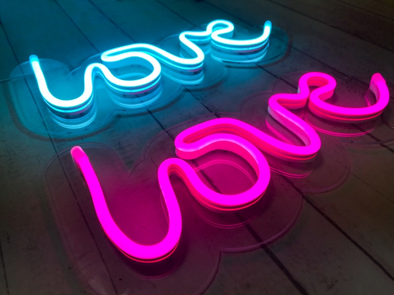 neon love, neon led love